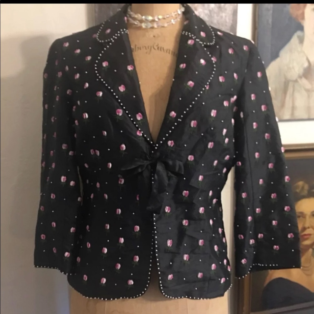 Anthropologie Odille Silk Jacket
